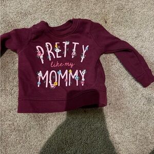 Garanimals Red Sweatshirt Pretty Mommy Crew Neck